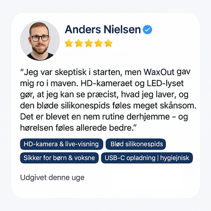WaxOut™ – Sikker, smart ørenrensning